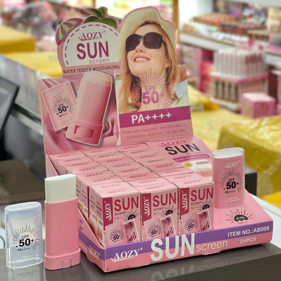 ضدآفتاب استیکی aozy مدل گل رز SPF90